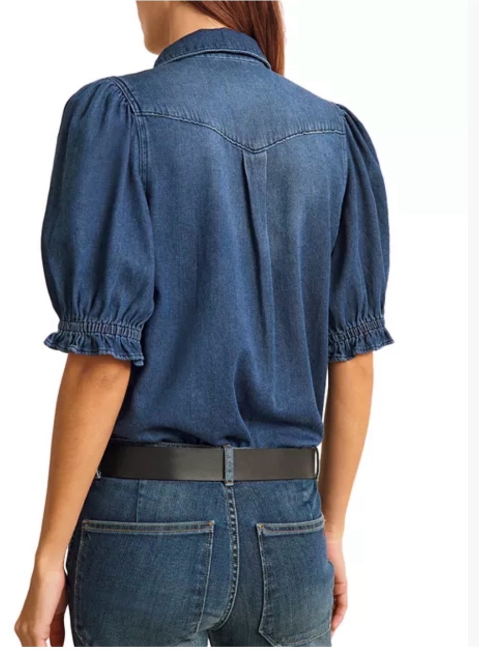 Honey denim ba&sh shirt size 1 - Picture 2 of 8